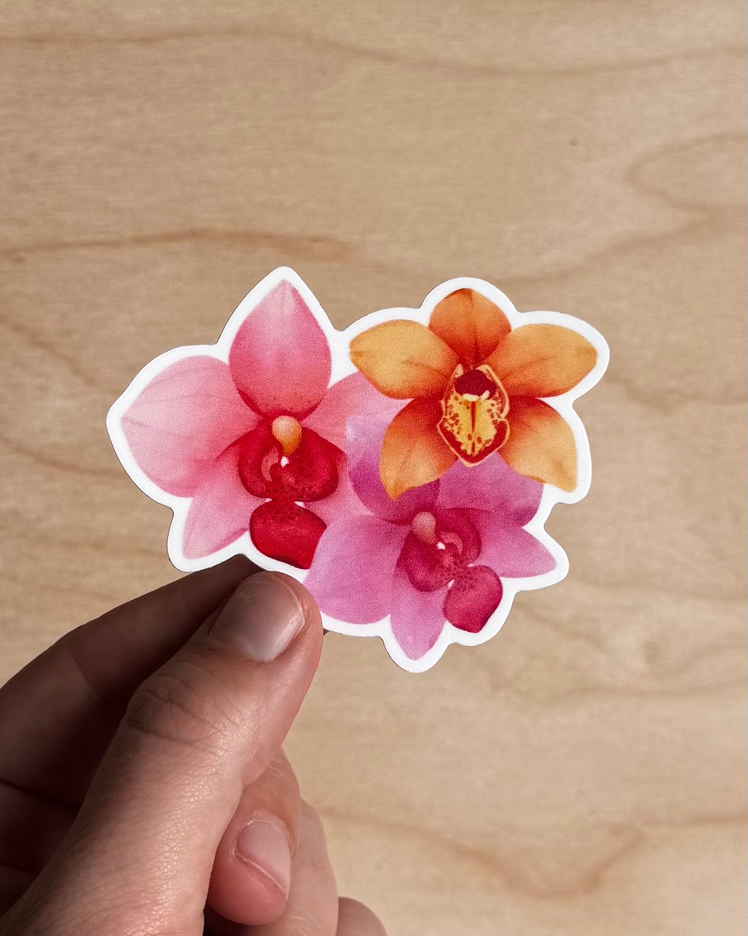 Three Orchids